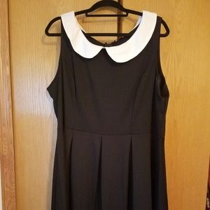 Modcloth Wednesday Adams Dress 3X Peter Pan Collar